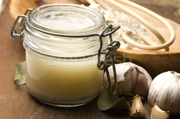 Component traditional supă frunze lichid ierburi Imagine de stoc © joannawnuk