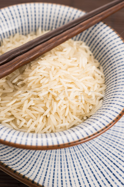 Basmati riz bol bois groupe saine [[stock_photo]] © joannawnuk