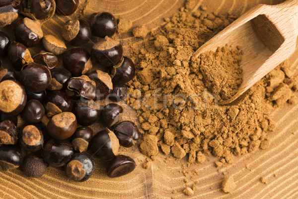 Guarana seeds and powder Stock photo © joannawnuk