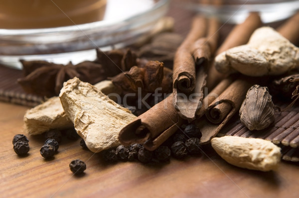 Masala chai Stock photo © joannawnuk