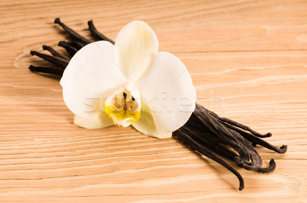 Vanilya çiçek gıda Asya beyaz pişirme Stok fotoğraf © joannawnuk
