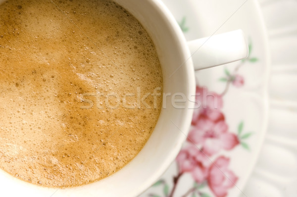 Tasse Kaffeetasse Kaffee weiß Flüssigkeit Wärme Stock foto © joannawnuk