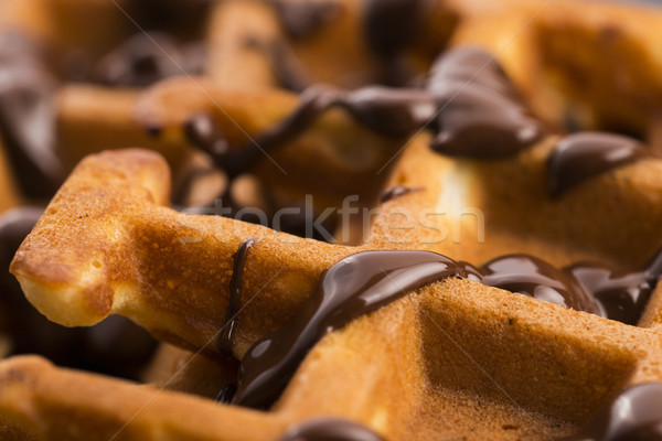 waffles with chocolate Stock photo © joannawnuk