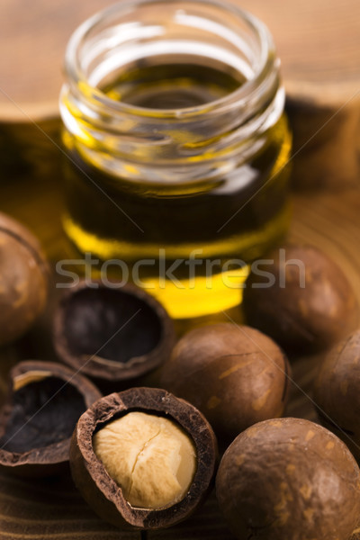 Stock photo: Macadamia nut oil