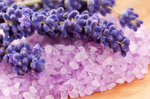 Lavender flowers and the bath salt - beauty treatment  Stock photo © joannawnuk