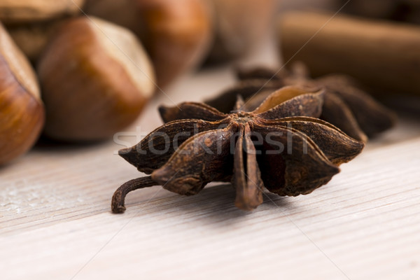 [[stock_photo]]: Différent · épices · noix · séché · oranges · Noël