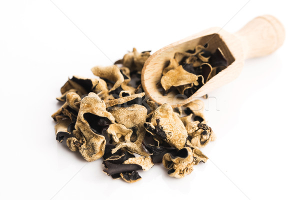 Asian dry mushrooms heap isolated Stock photo © joannawnuk
