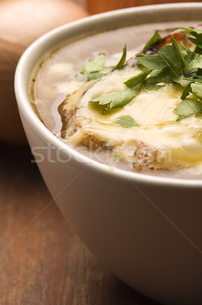 Foto d'archivio: Francese · cipolla · zuppa · ingredienti · alimentare · legno