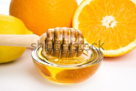 świeże miodu cytryny pomarańczowy owoce owoców Zdjęcia stock © joannawnuk