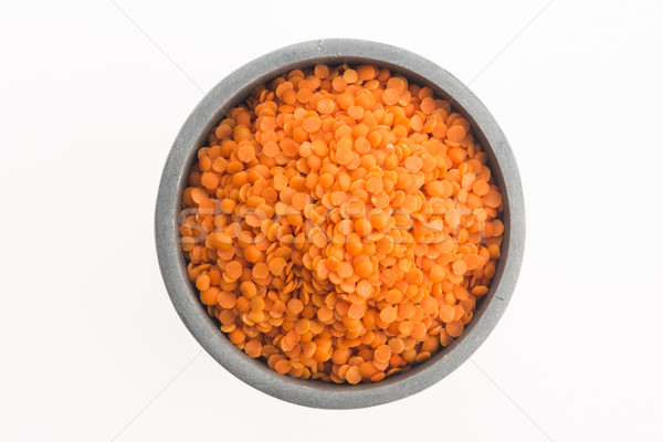 Stock photo: Lentils Isolated on White Background