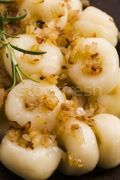 Silesia noodles with onion Stock photo © joannawnuk