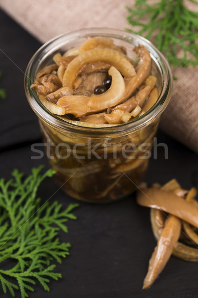 Marinated honey fungus Stock photo © joannawnuk