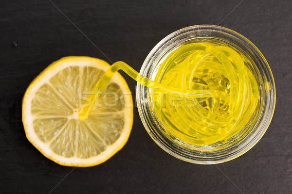 Сток-фото: молекулярный · фрукты · спагетти · лимона · лет · белый