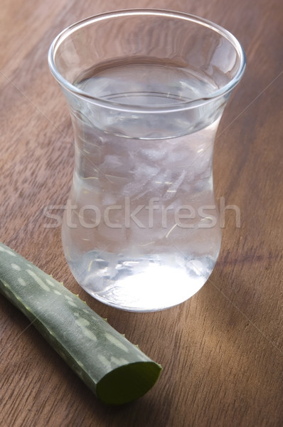 Foto stock: Aloe · jugo · frescos · hojas · hoja · vidrio