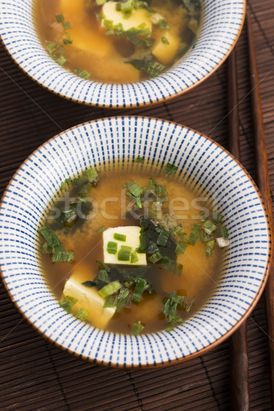 Japanese miso soup Stock photo © joannawnuk