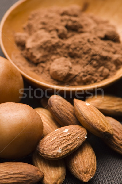 марципан картофель Ингредиенты шоколадом группа конфеты Сток-фото © joannawnuk