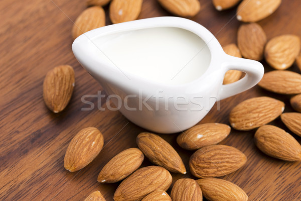 Amande lait alimentaire verre boire [[stock_photo]] © joannawnuk