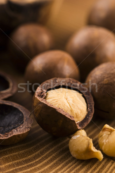 Macadamia nuts Stock photo © joannawnuk