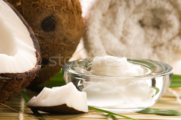 Stock photo: Coconut and coconut oil