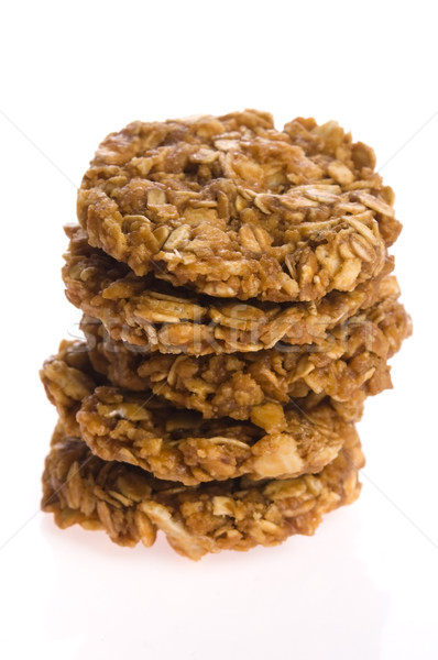 Stock photo: oat cakes on a white background 