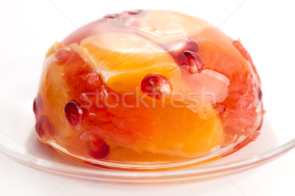 Zselé édesség citrus gyümölcsök háttér narancs Stock fotó © joannawnuk