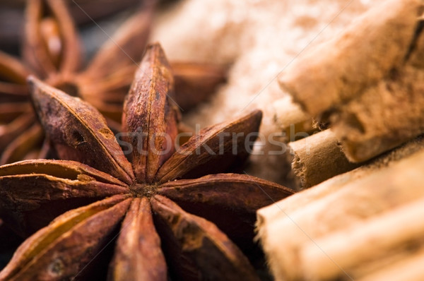 Aromás fűszer barnacukor háttér energia szín Stock fotó © joannawnuk