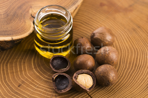 Stock photo: Macadamia nut oil