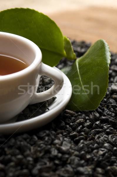 商業照片: 杯 · 綠茶 · 葉 · 水 · 喝 · 茶