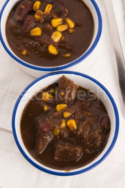 Tasty winter traditional hot pot stew with meat and vegetables  Stock photo © joannawnuk