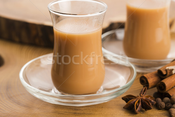 Levél tea fekete indiai wellness fűszer Stock fotó © joannawnuk
