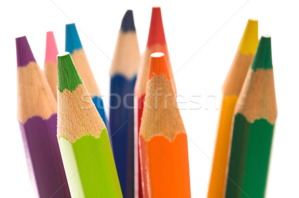 color pencil isolated on white  Stock photo © joannawnuk