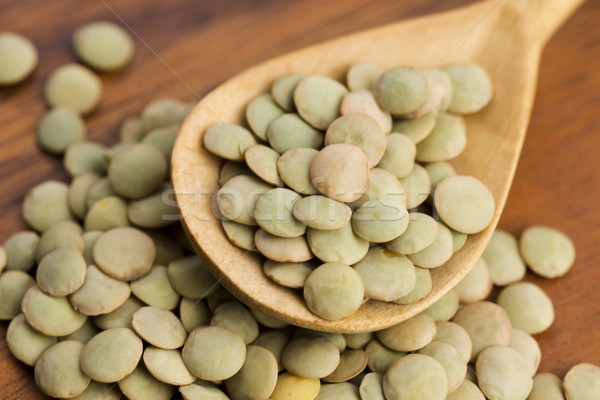 Dry Organic Green Lentils Stock photo © joannawnuk