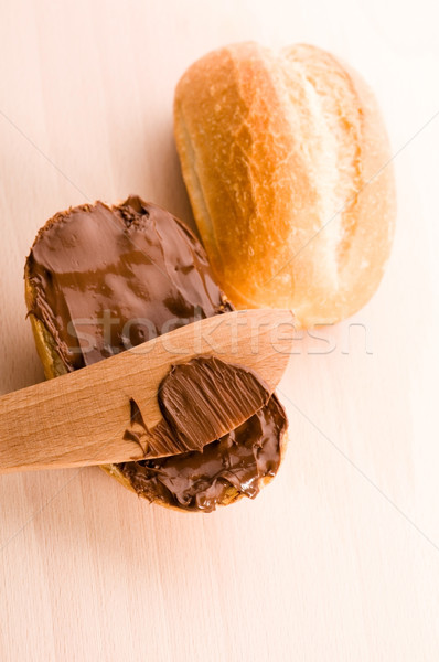 Stock foto: Brot · Schokolade · Essen · Party · Hintergrund · Frühstück