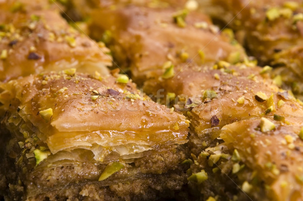 Baklava - traditional middle east sweet desert Stock photo © joannawnuk