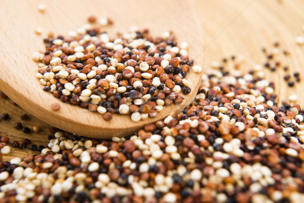 Stock photo: Tricolor quinoa grain