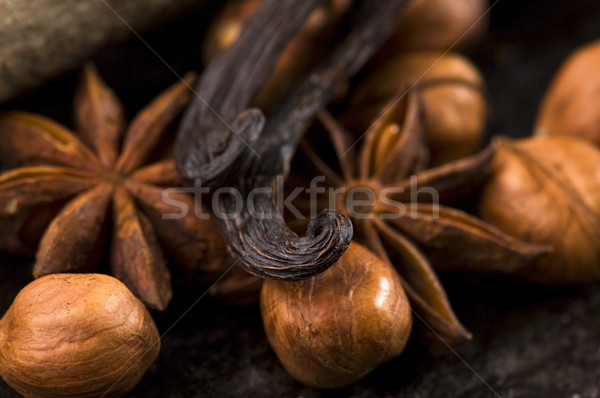 aromatic spices with nuts Stock photo © joannawnuk