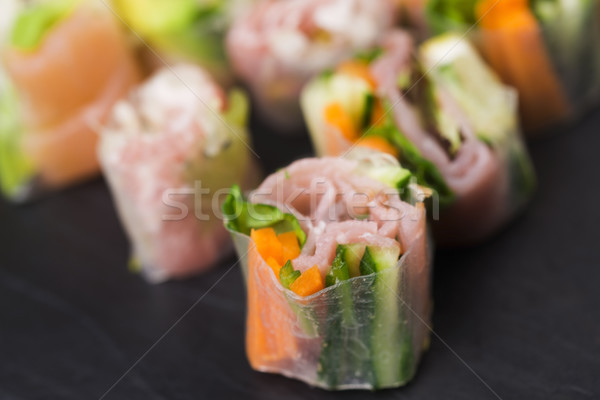 Japanese Salad Roll Stock photo © joannawnuk