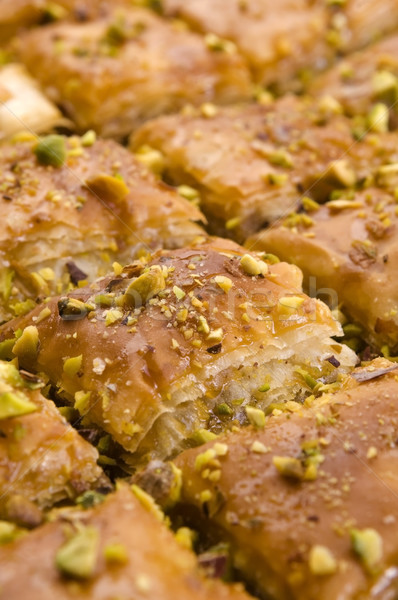 Baklava - traditional middle east sweet desert Stock photo © joannawnuk