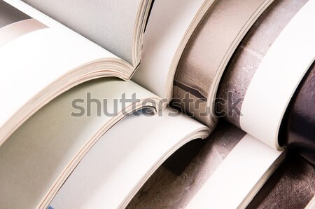 Boglya magazinok papír oktatás szín sajtó Stock fotó © joannawnuk