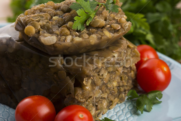 lentils terrine with herbs Stock photo © joannawnuk