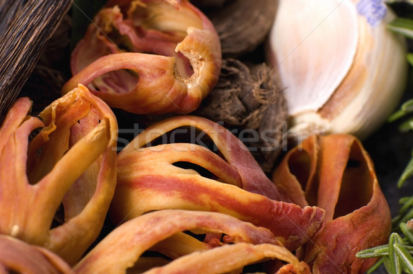 Aromatyczny zioła przyprawy czosnku rozmaryn wanilia Zdjęcia stock © joannawnuk