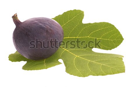 Fraîches fruits feuille isolé blanche alimentaire [[stock_photo]] © joannawnuk