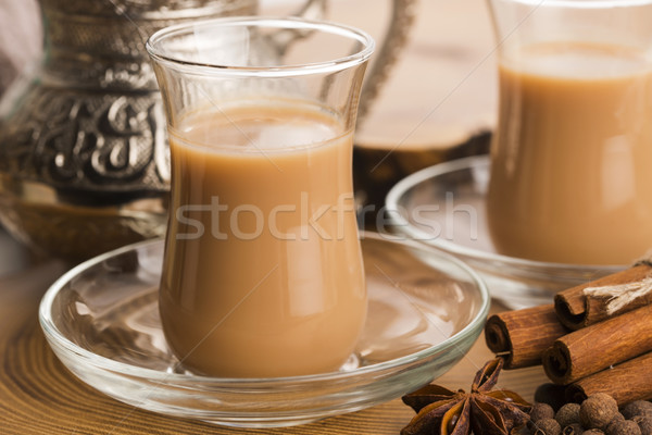 Masala chai Stock photo © joannawnuk