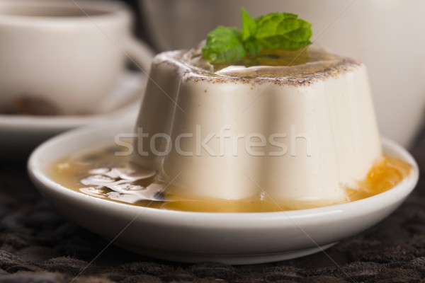 Dessert passion fruits menthe alimentaire bois [[stock_photo]] © joannawnuk