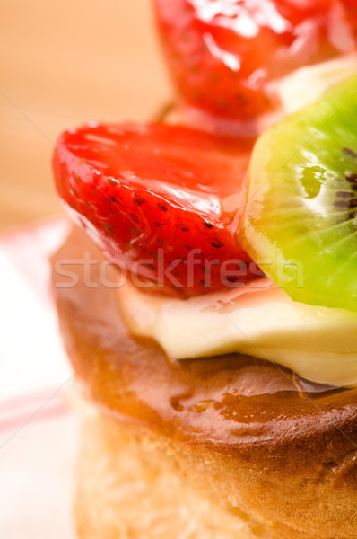 Stock photo: French cake with fresh fruits