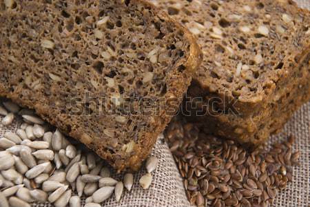 Egész gabona kenyér étel természet konyha Stock fotó © joannawnuk