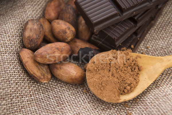 Stockfoto: Cacao · bonen · chocolade · plant · eten · graan