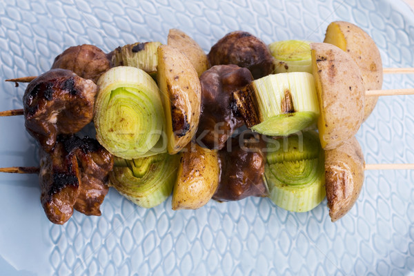Grilled kebab (shashlik) Stock photo © joannawnuk