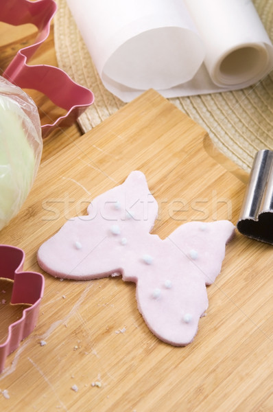 Homemade frosting decoration Stock photo © joannawnuk