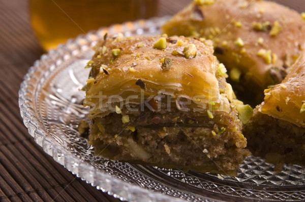 Baklava - traditional middle east sweet desert Stock photo © joannawnuk